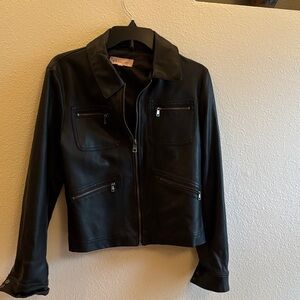Philosophy Black Leather Jacket